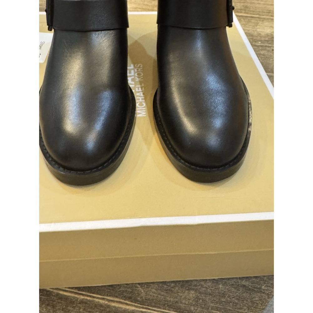 Michael Kors Reeves Studded Leather Moto Bootie size 6.5 Buckle - Picture 6 of 11